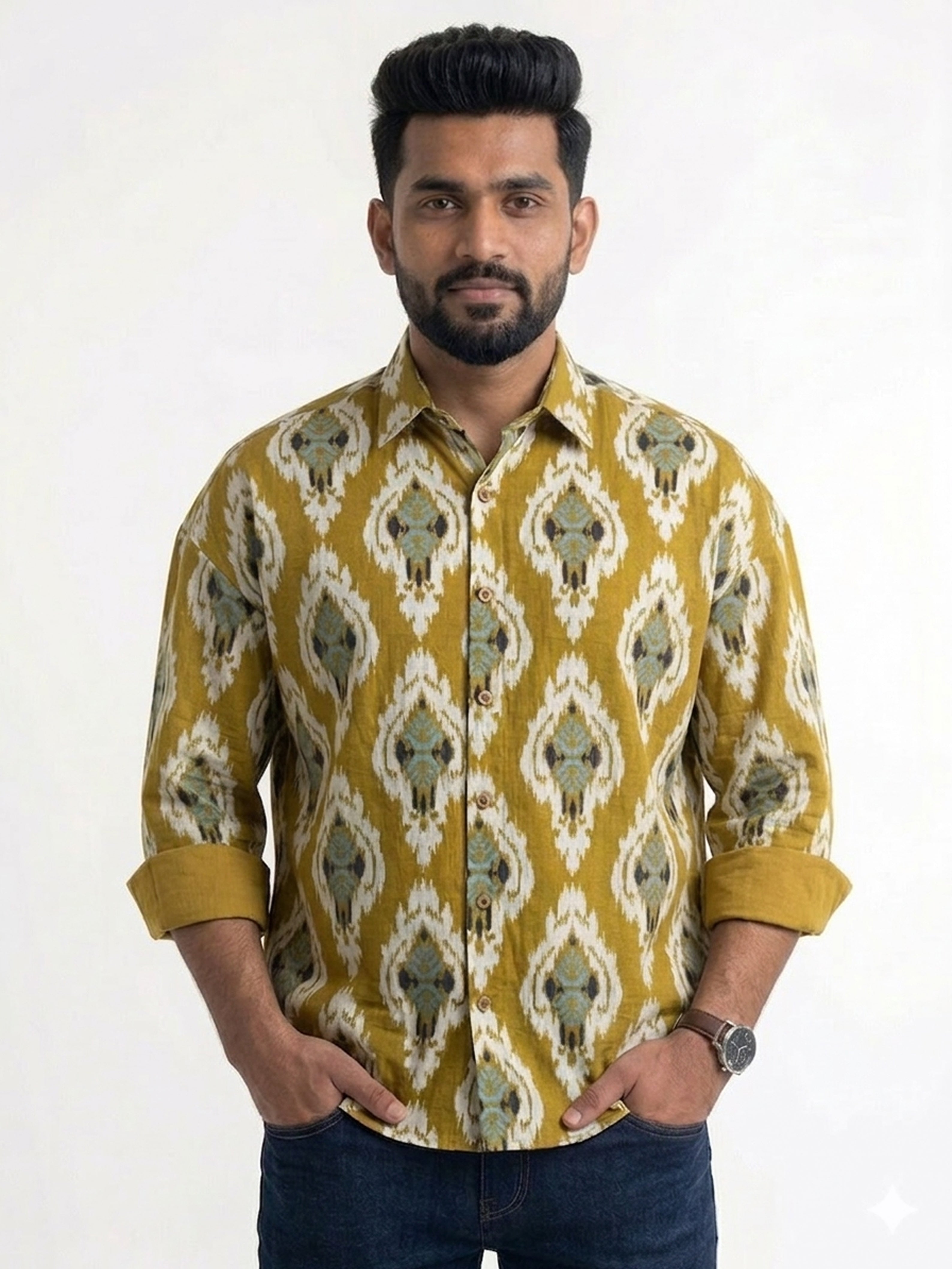 Cotton Sanganeri Printed Shirt